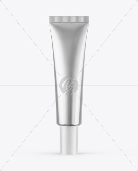 Metallic Cosmetic Tube Mockup