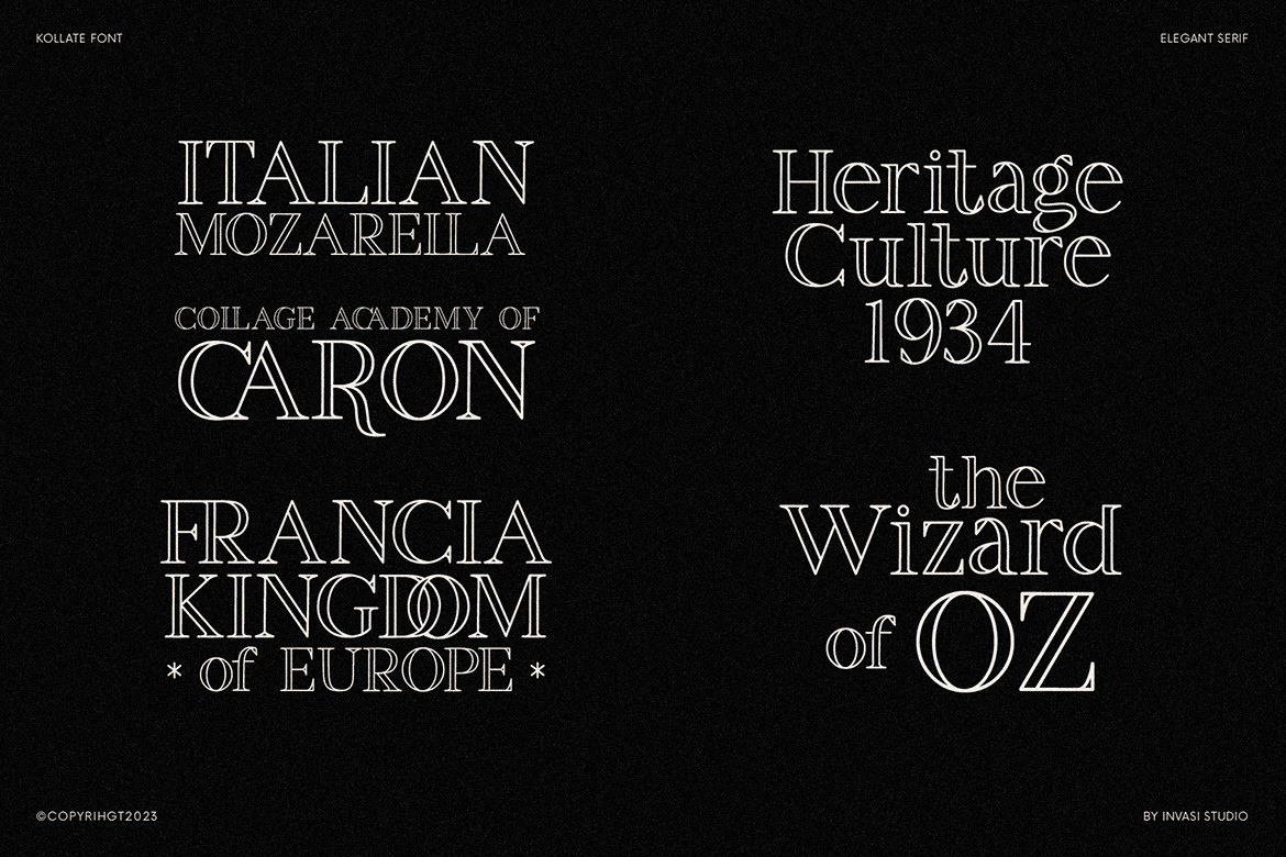 Kollate - Line Display Serif Kollate - Line Display Serif