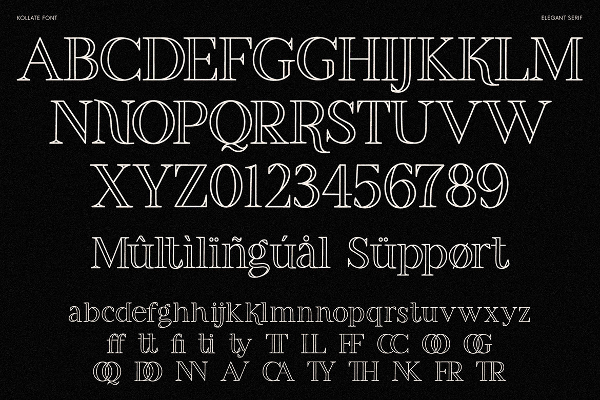 Kollate - Line Display Serif Kollate - Line Display Serif