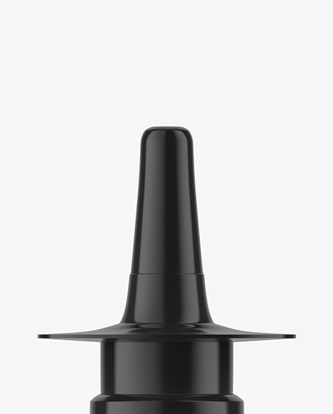 Amber Glass Nasal Spray Bottle Mockup