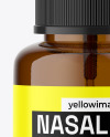 Amber Glass Nasal Spray Bottle Mockup