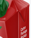 Combifit Carton Package Mockup - Half Side View