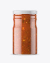 Clear Glass Jar with Bolognese Sauce Mockup