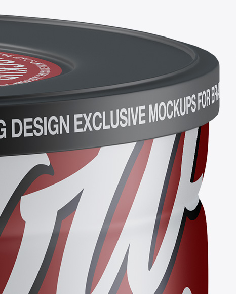 Matte Tin Can Mockup