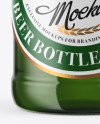 500ml Green Glass Beer Bottle With Swing Top Mockup