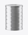 Matte Metallic Tin Can Mockup