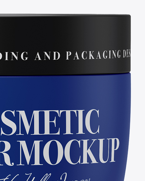 Matte Cosmetic Jar Mockup Matte Cosmetic Jar Mockup