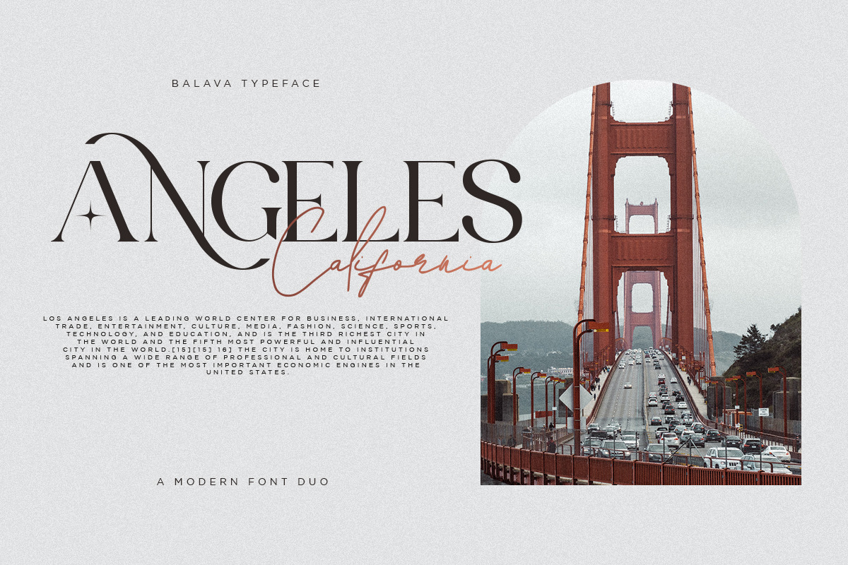 Balava | Modern Duo Font Balava | Modern Duo Font