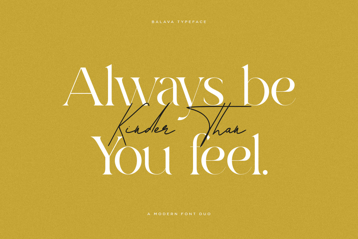 Balava | Modern Duo Font Balava | Modern Duo Font
