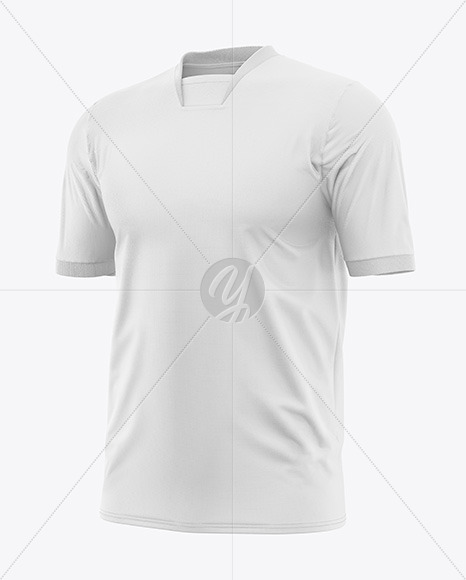 Soccer T-Shirt Mockup - Half Side View