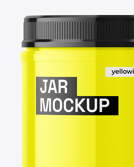 Glossy Jar Mockup