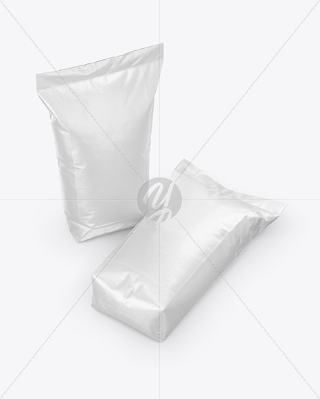 Two Polypropylene Bags Mockup