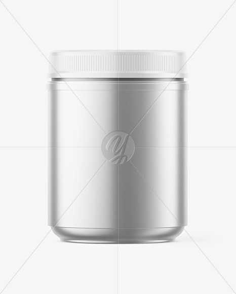 Matte Metallic Jar Mockup