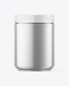 Matte Metallic Jar Mockup