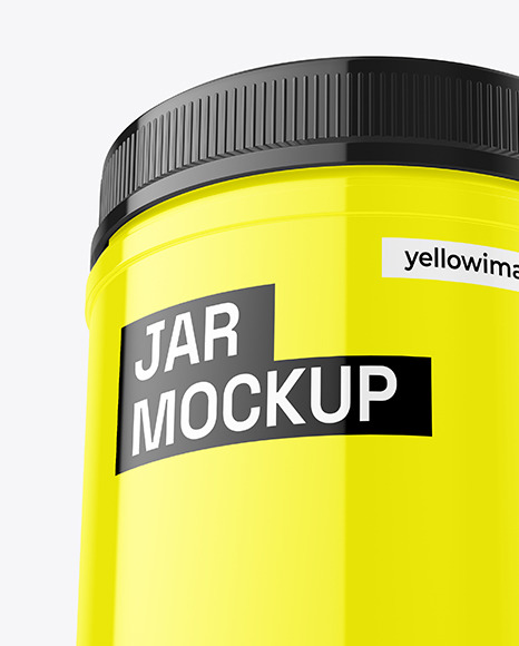 Glossy Jar Mockup