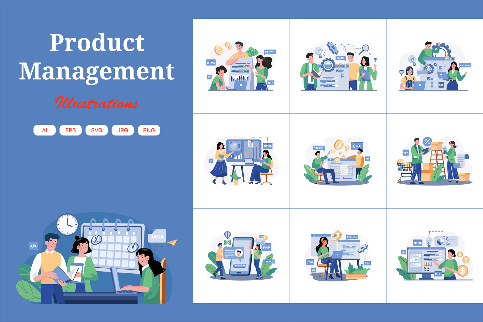 M609_Product Management Illustration Pack