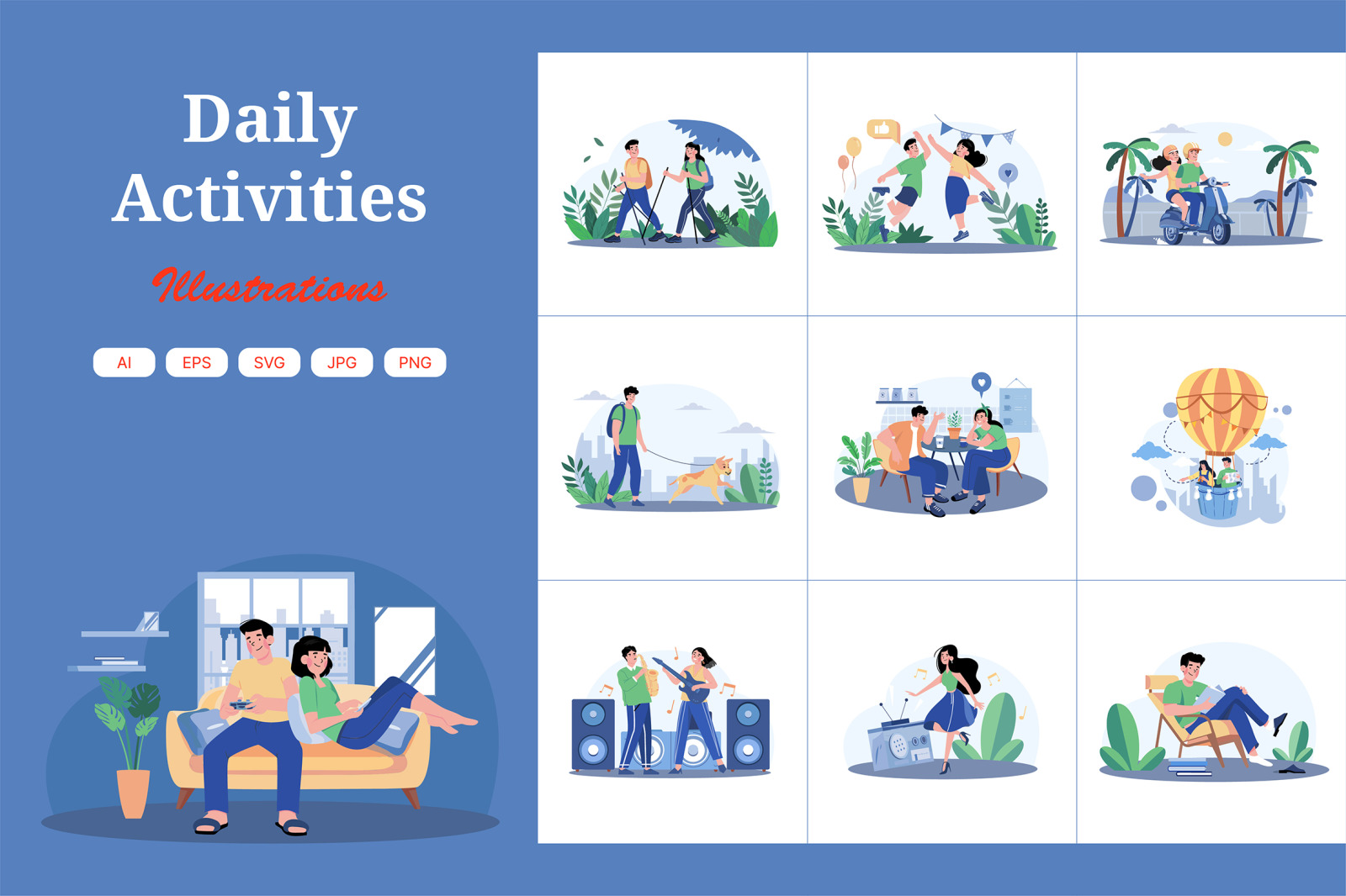 M621_Daily Activities Illustration_Part 02 M621_Daily Activities Illustration_Part 02