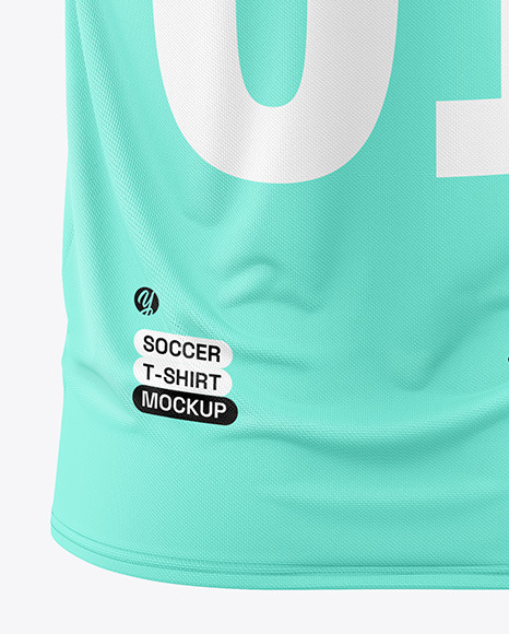 Soccer T-Shirt Mockup - Back View