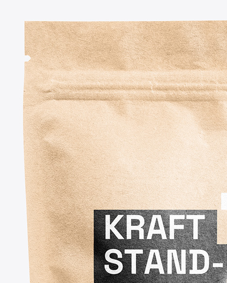 Kraft Paper Stand Up Pouch Mockup