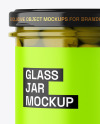 Clear Glass Jar with Olives Mockup