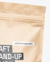 Kraft Paper Stand Up Pouch Mockup