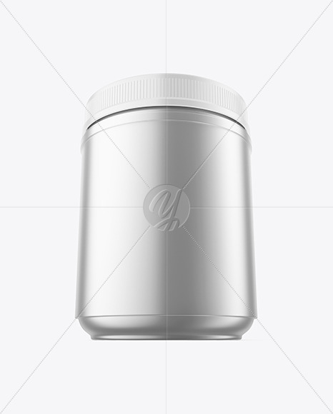 Matte Metallic Jar Mockup