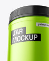 Matte Metallic Jar Mockup