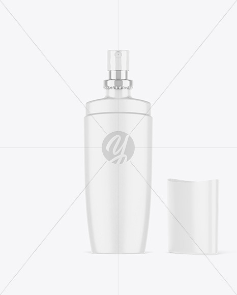 Matte Spray Bottle Mockup