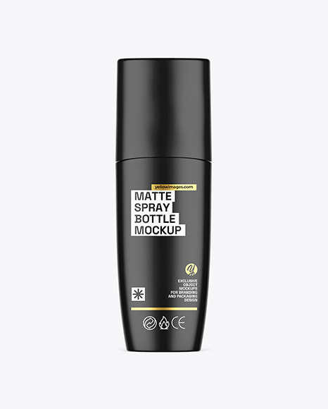 Matte Spray Bottle Mockup