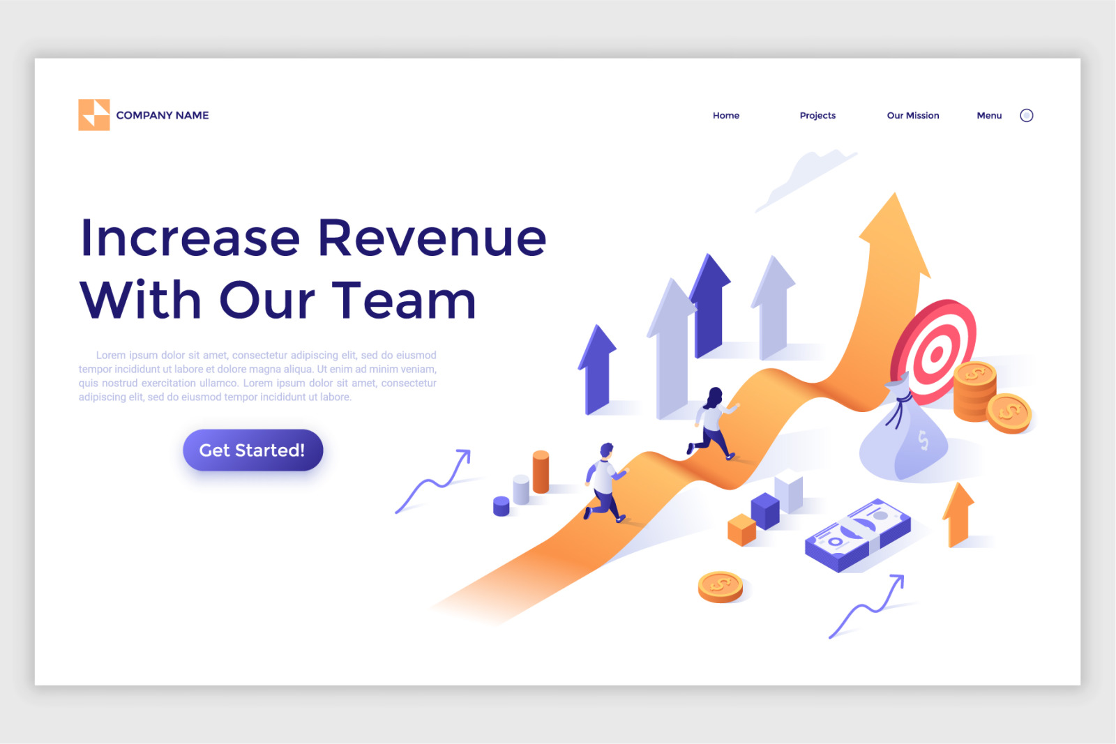 11 Isometric Templates. Sales Growth &amp; Funnels