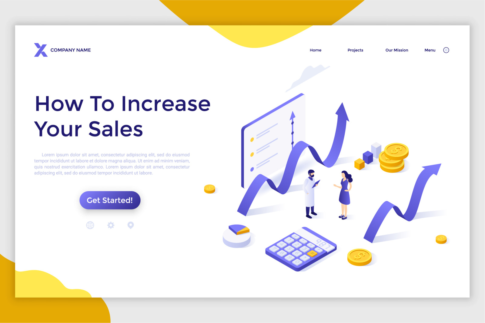 11 Isometric Templates. Sales Growth &amp; Funnels