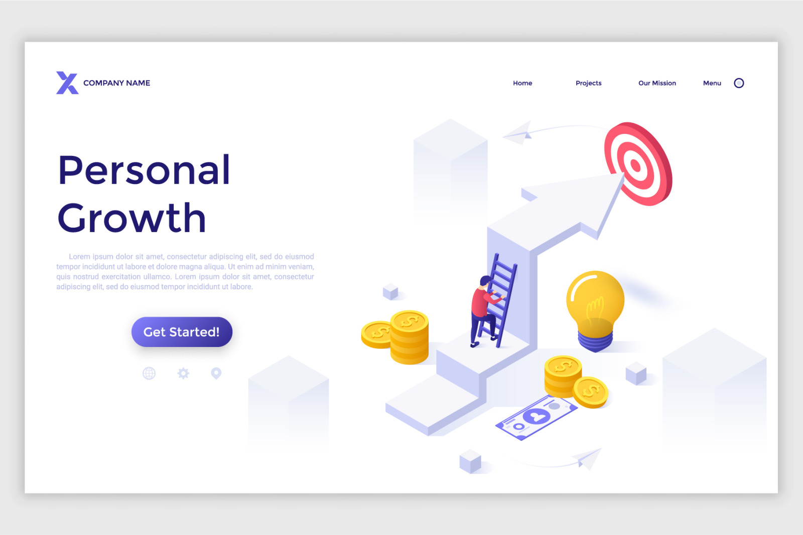 11 Isometric Templates. Sales Growth &amp; Funnels