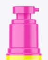 Glossy Cosmetic Bottle w/ Pump Mockup