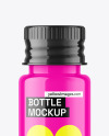 Glossy Bottle With Lable Mockup