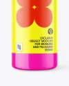 Glossy Bottle With Lable Mockup