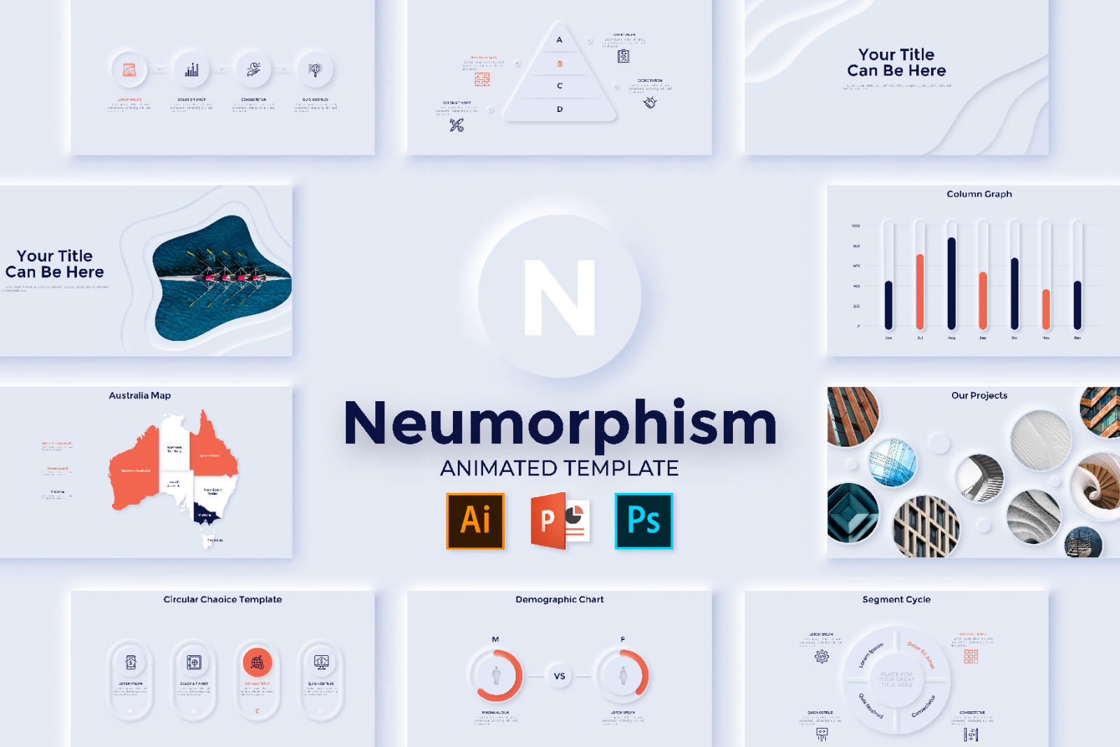 Minimal Neumorphism Template