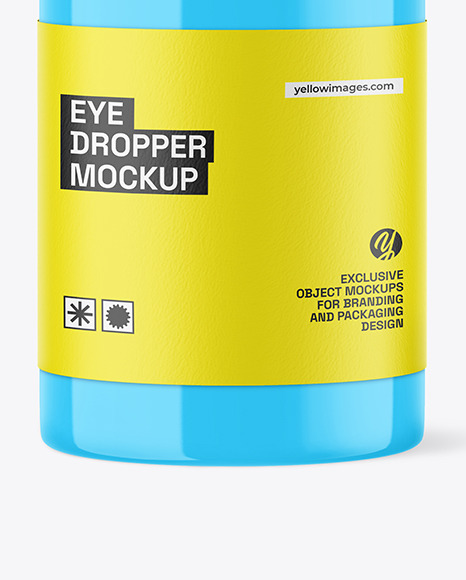 Glossy Eye Dropper Bottle Mockup