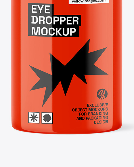 Glossy Eye Dropper Bottle Mockup