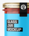 Clear Glass Jar with Beans Mockup