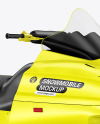 Snowmobile Mockup - Half Side View