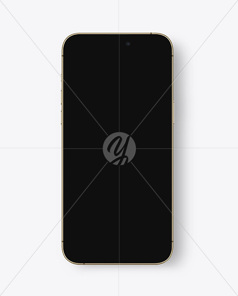 iPhone 14 Pro Max Gold Mockup