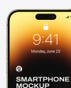 iPhone 14 Pro Max Gold Mockup