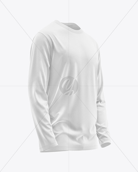 Men’s Long Sleeve T-Shirt Mockup