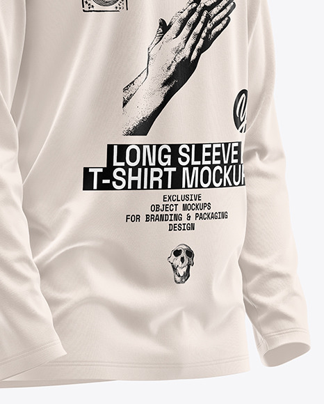 Men’s Long Sleeve T-Shirt Mockup