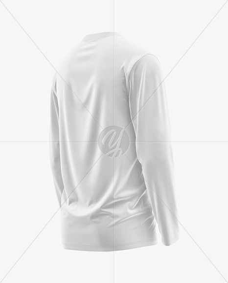 Men’s Long Sleeve T-Shirt Mockup