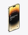 iPhone 14 Pro Max Gold Mockup