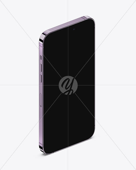 iPhone 14 Pro Max Deep Purple Mockup