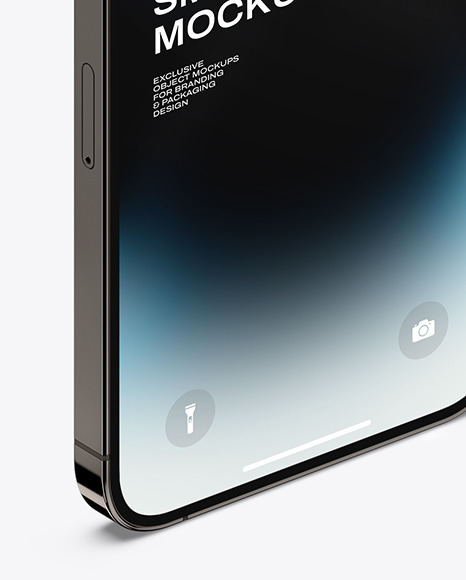 iPhone 14 Pro Max Space Black Mockup