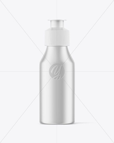 Metallic Cosmetic Bottle Mockup