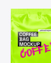 Coffee Bag with Cup Mockup